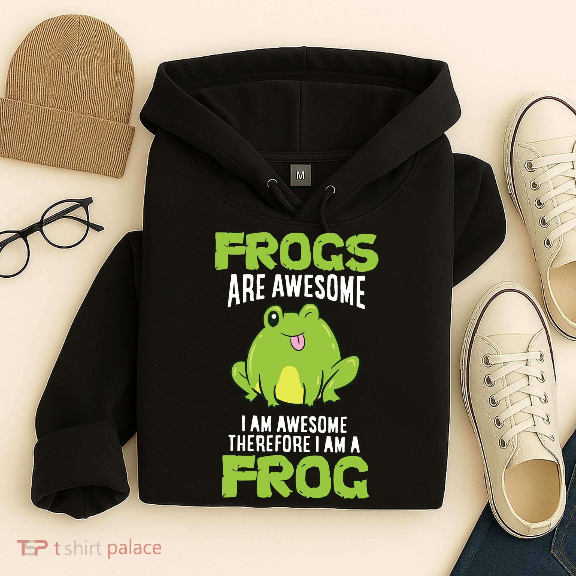 Funny Frogs Are Awesome I'm Awesome Therefore I'm Awesome Therefore I Am A Frog Hoodie