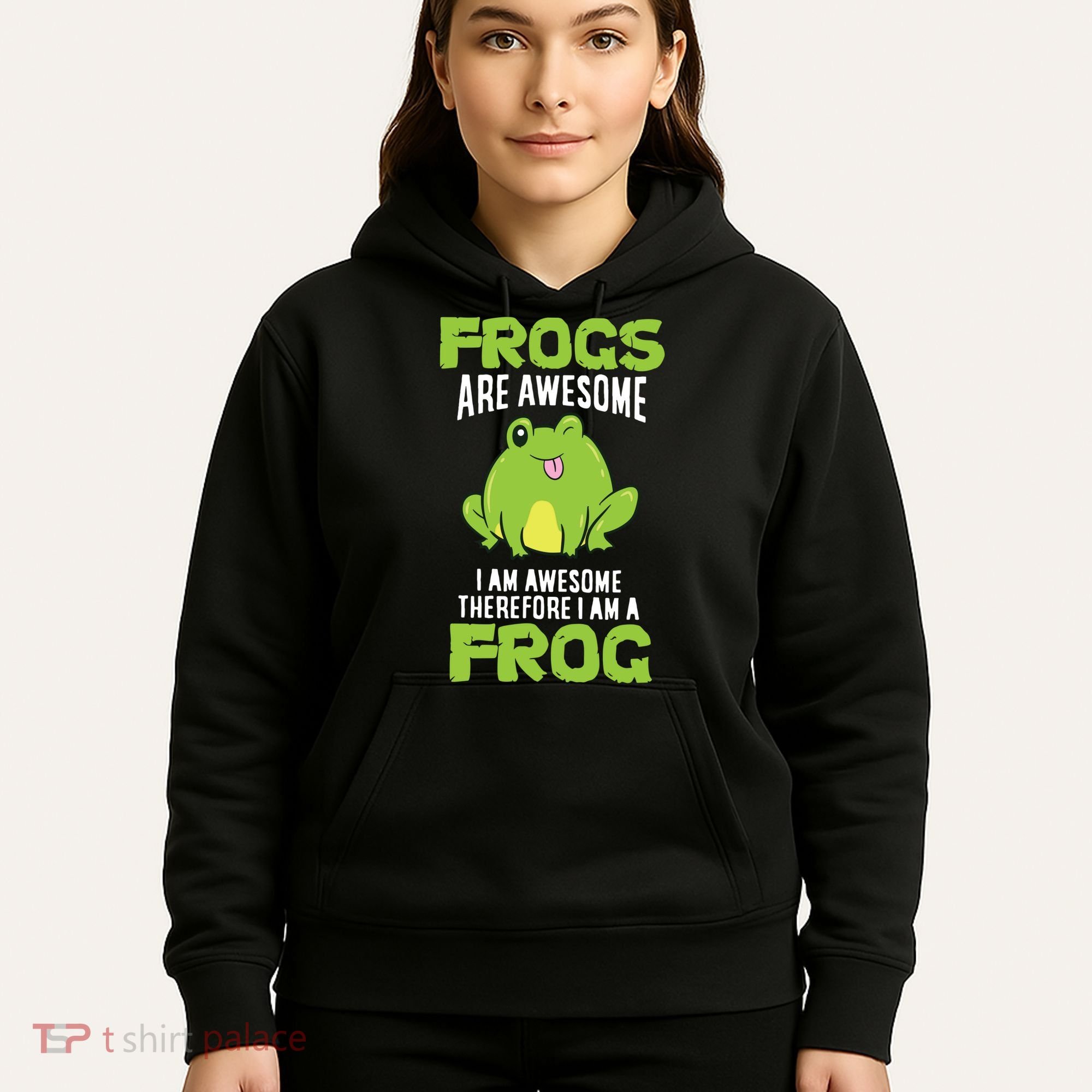 Funny Frogs Are Awesome I'm Awesome Therefore I'm Awesome Therefore I Am A Frog Hoodie