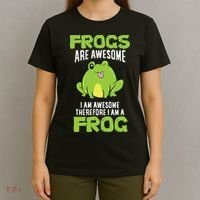 Funny Frogs Are Awesome I'm Awesome Therefore I'm Awesome Therefore I Am A Frog T-Shirt thumb 4