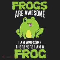 Funny Frogs Are Awesome I'm Awesome Therefore I'm Awesome Therefore I Am A Frog Beanie thumb 2