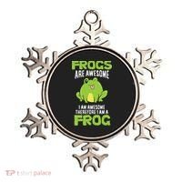 Funny Frogs Are Awesome I'm Awesome Therefore I'm Awesome Therefore I Am A Frog Ornament thumb 0