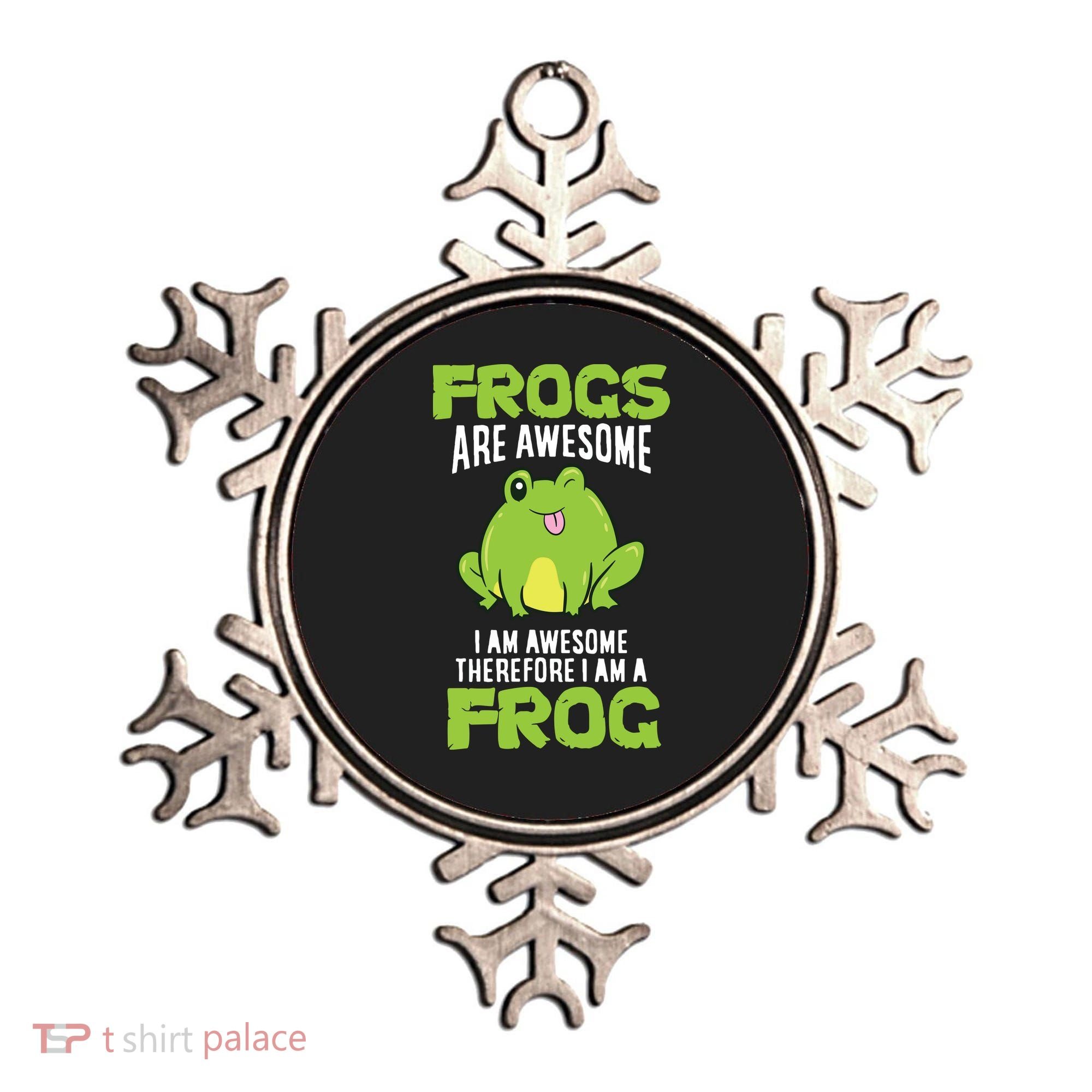 Funny Frogs Are Awesome I'm Awesome Therefore I'm Awesome Therefore I Am A Frog Ornament
