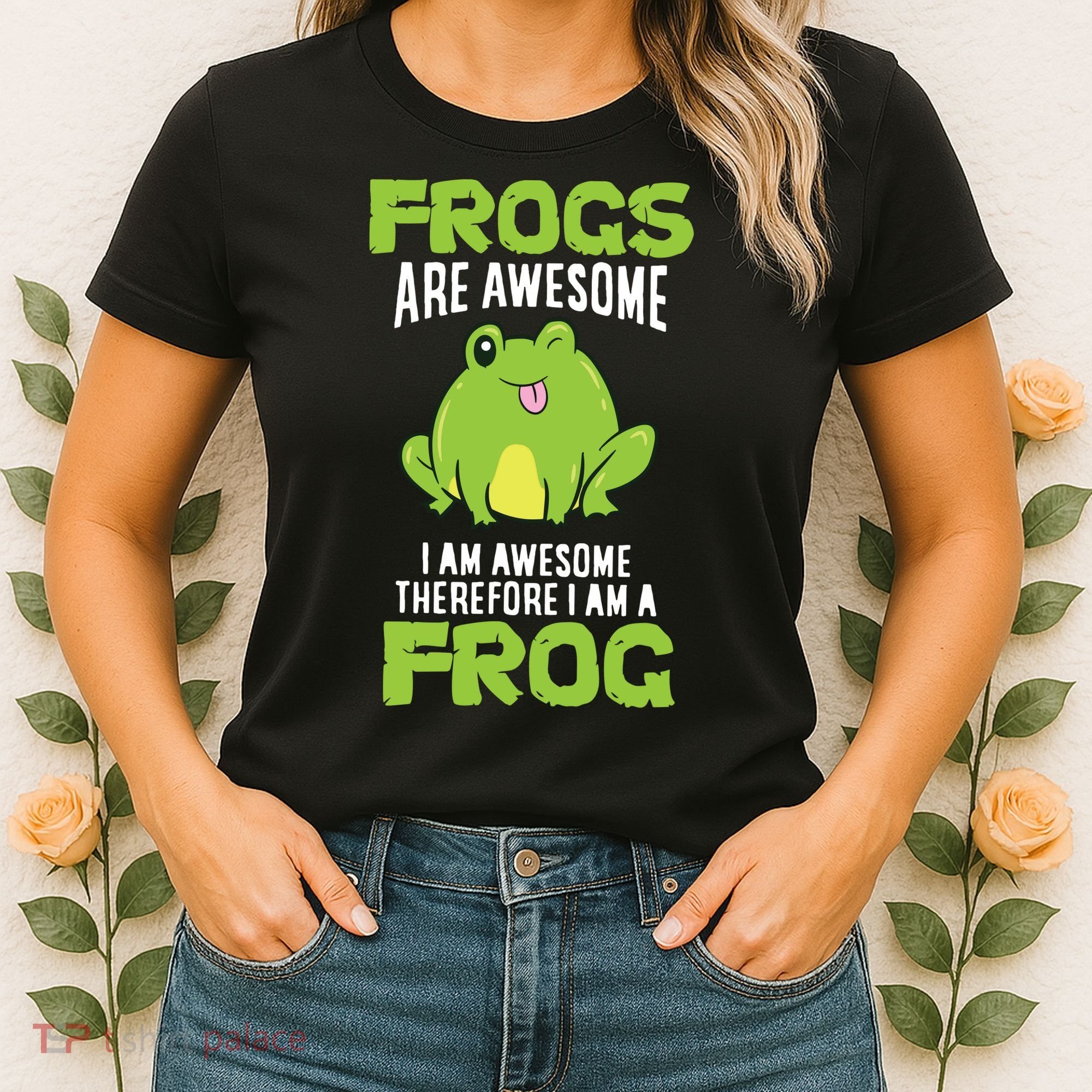 Funny Frogs Are Awesome I'm Awesome Therefore I'm Awesome Therefore I Am A Frog Women's T-Shirt