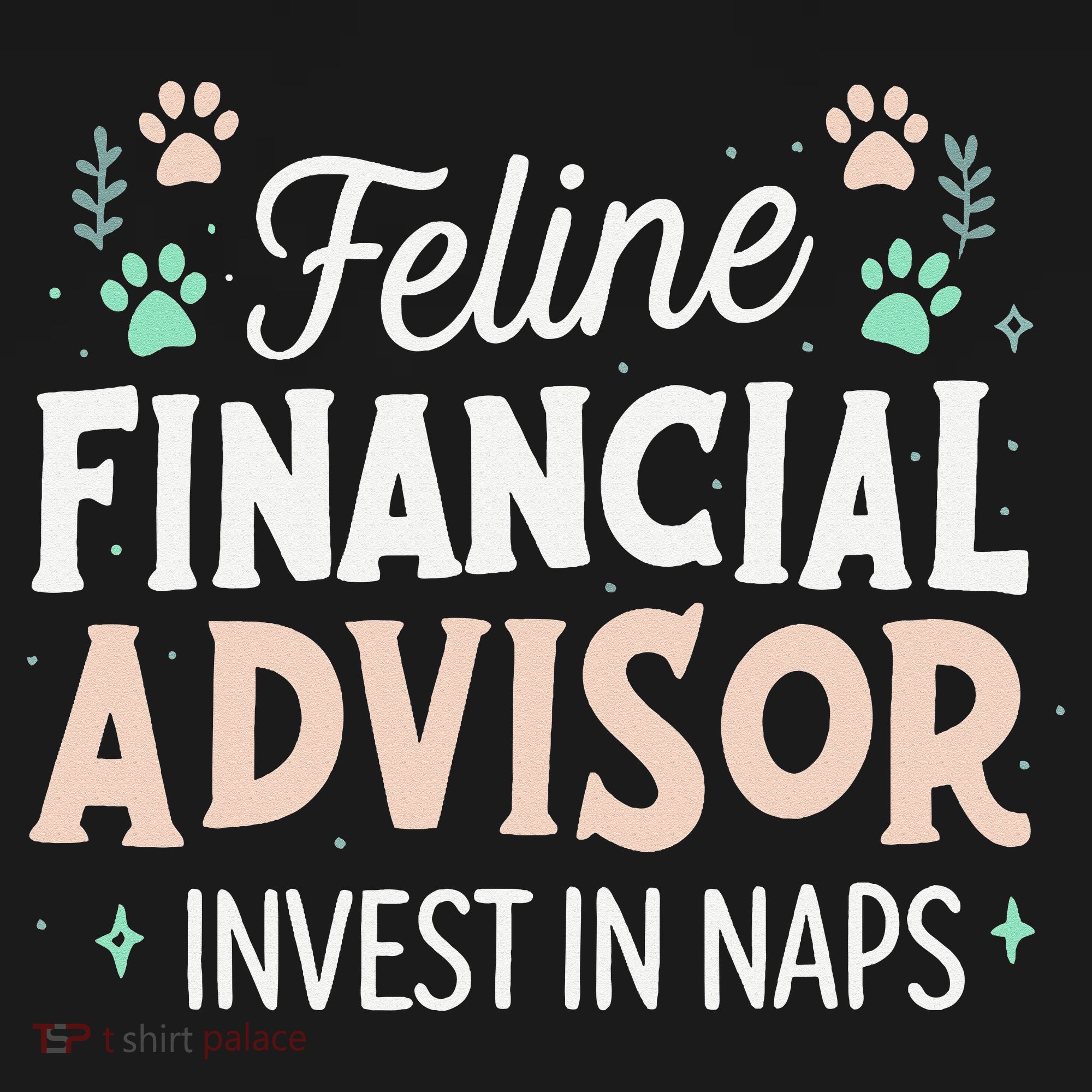 Feline Financial Advisor Invest In Naps Funny Cat Saying Apron