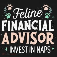 Feline Financial Advisor Invest In Naps Funny Cat Saying Visor thumb 3