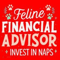 Feline Financial Advisor Invest In Naps Funny Cat Saying Santa Hat thumb 1