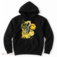 Fight For A Cure Retro Smile Face Childhood Cancer Hoodie thumb 0