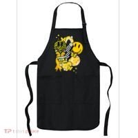 Fight For A Cure Retro Smile Face Childhood Cancer Apron thumb 0
