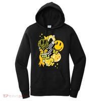 Fight For A Cure Retro Smile Face Childhood Cancer Women's Hoodie thumb 0