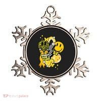 Fight For A Cure Retro Smile Face Childhood Cancer Ornament thumb 0