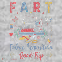 Fart Fabric Acquisition Road Trip For Sewing Quilting Lover The Baniff Cuffed Pom Beanie thumb 2