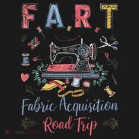 Fart Fabric Acquisition Road Trip For Sewing Quilting Lover Coaster thumb 2