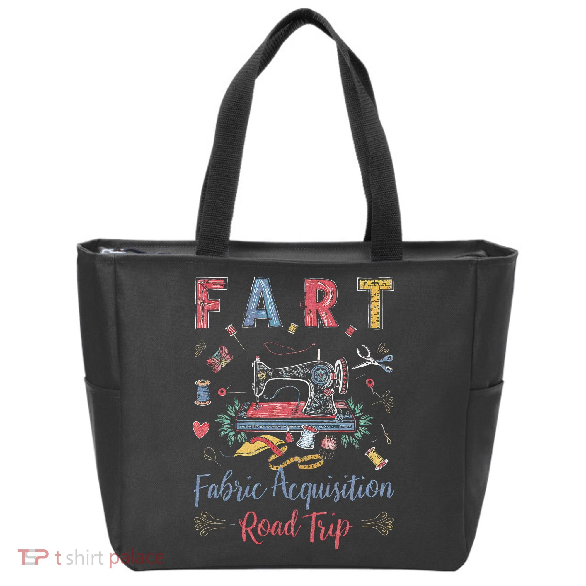 Fart Fabric Acquisition Road Trip For Sewing Quilting Lover Tote Bag