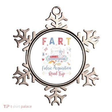 Fart Fabric Acquisition Road Trip For Sewing Quilting Lover Ornament