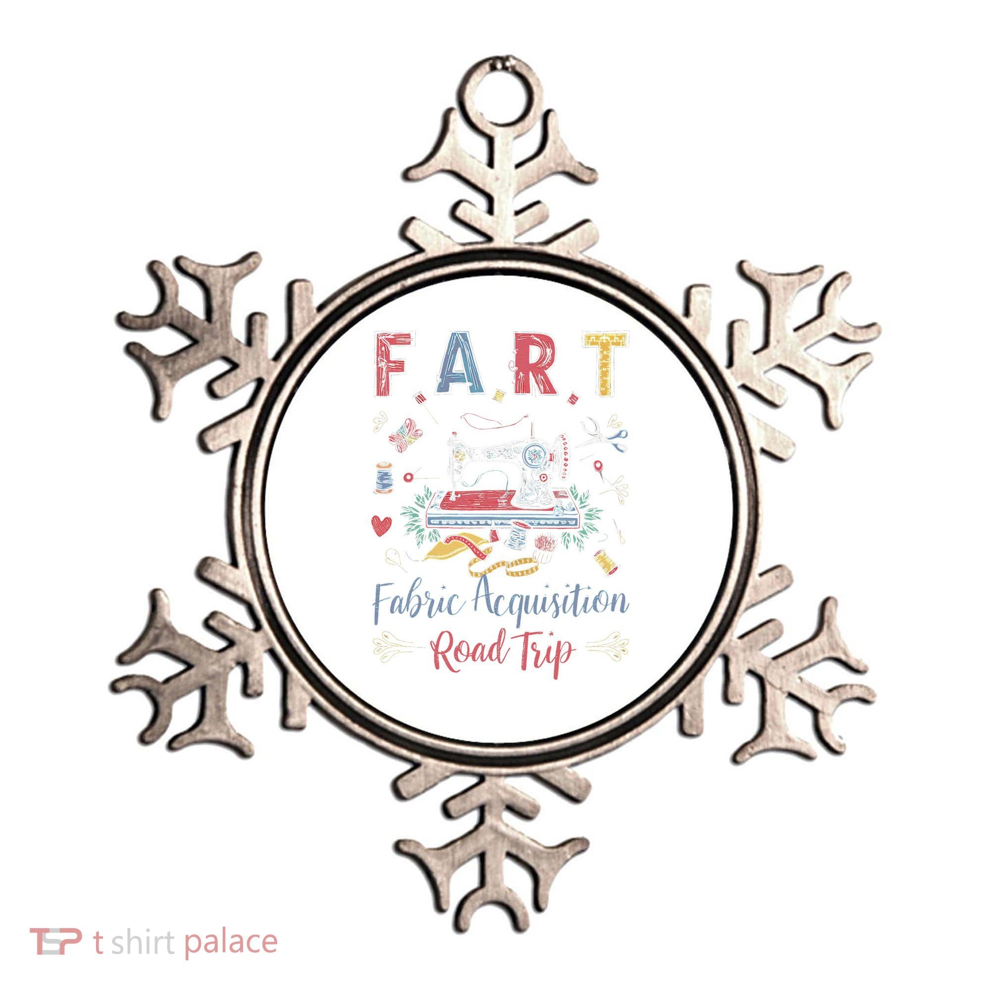 Fart Fabric Acquisition Road Trip For Sewing Quilting Lover Ornament
