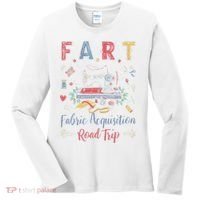 Fart Fabric Acquisition Road Trip For Sewing Quilting Lover Women's Long Sleeve Shirt thumb 0