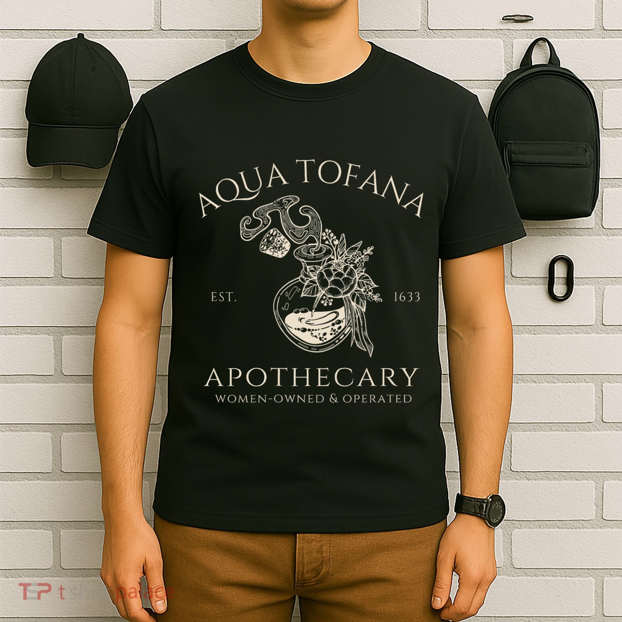 Funny Feminist Aqua Tofana Apothecary Vintage T-Shirt
