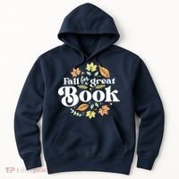 Fall For A Great Book Reading Librarian Autumn Teacher Hoodie thumb 0