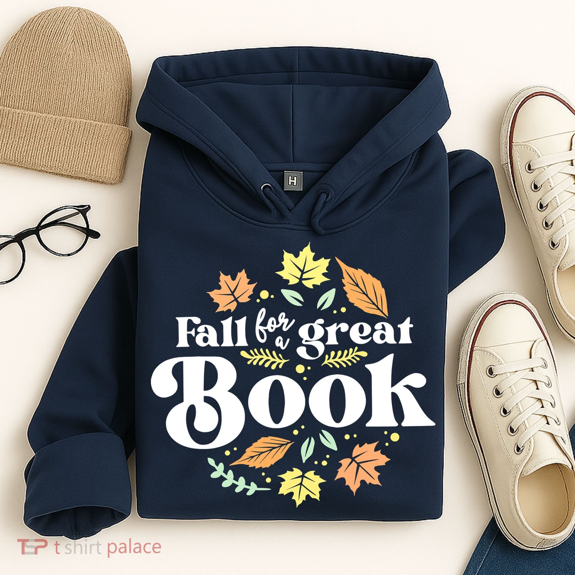 Fall For A Great Book Reading Librarian Autumn Teacher Hoodie