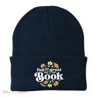 Fall For A Great Book Reading Librarian Autumn Teacher Beanie thumb 0
