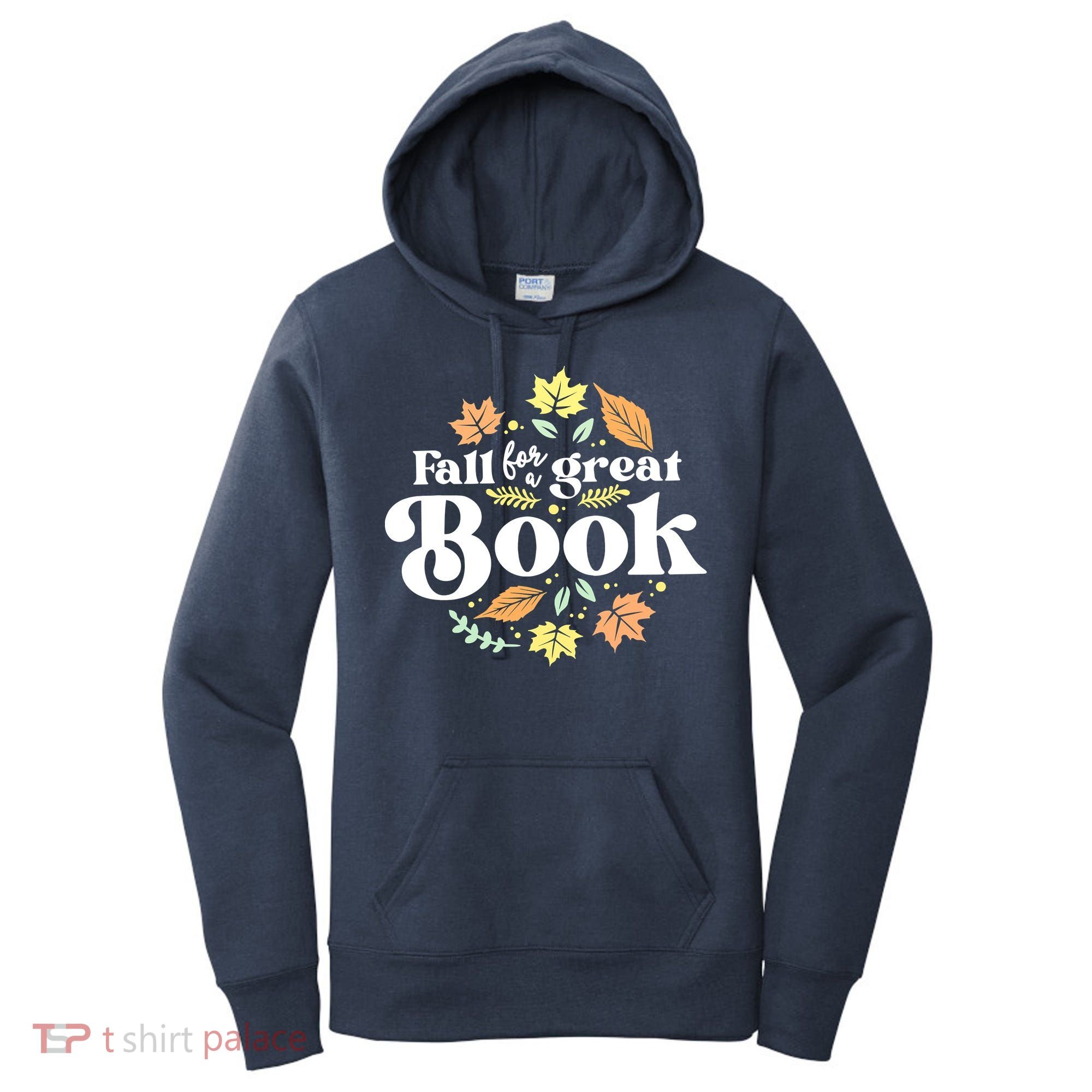 Fall For A Great Book Reading Librarian Autumn Teacher Women's Hoodie