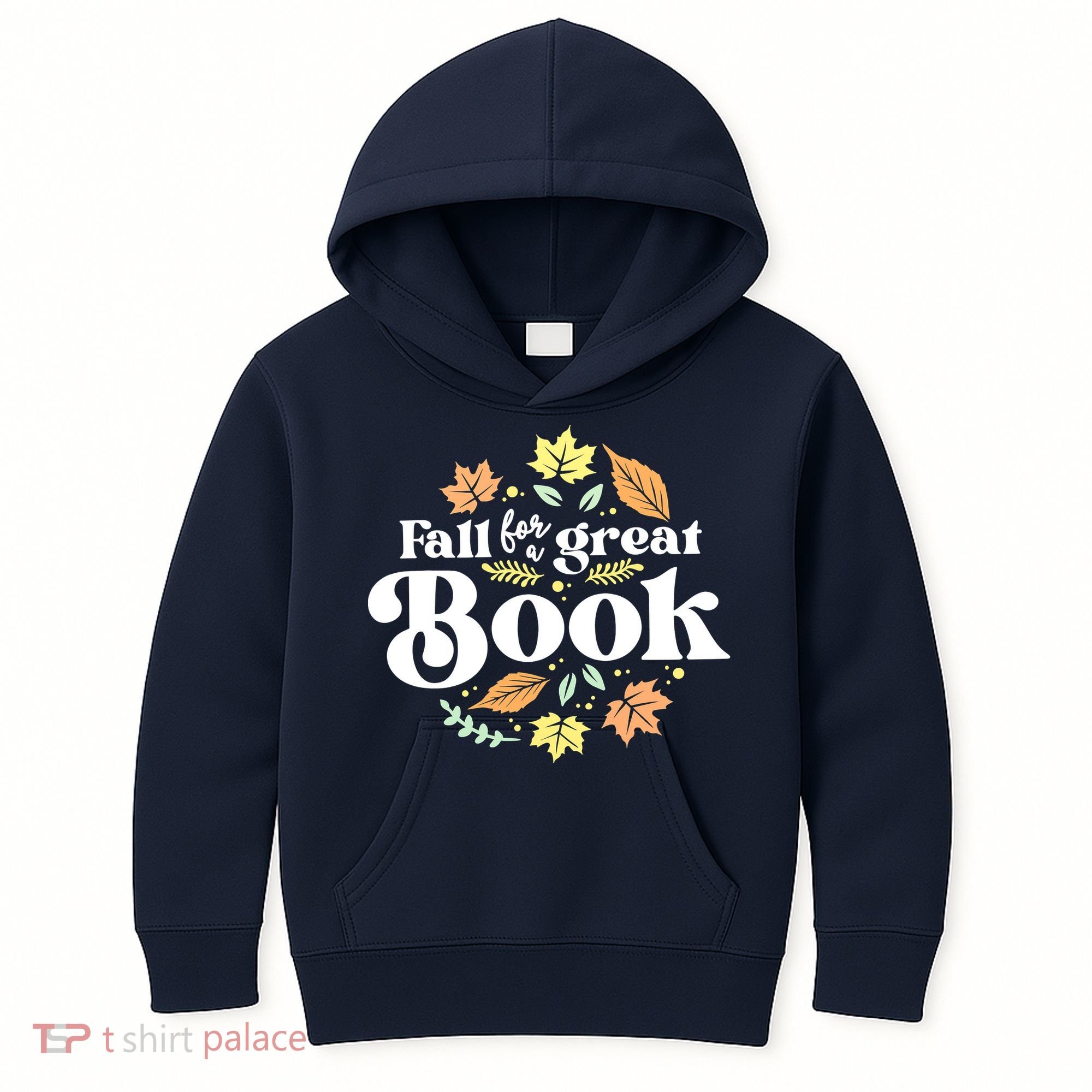 Fall For A Great Book Reading Librarian Autumn Teacher Kids Hoodie