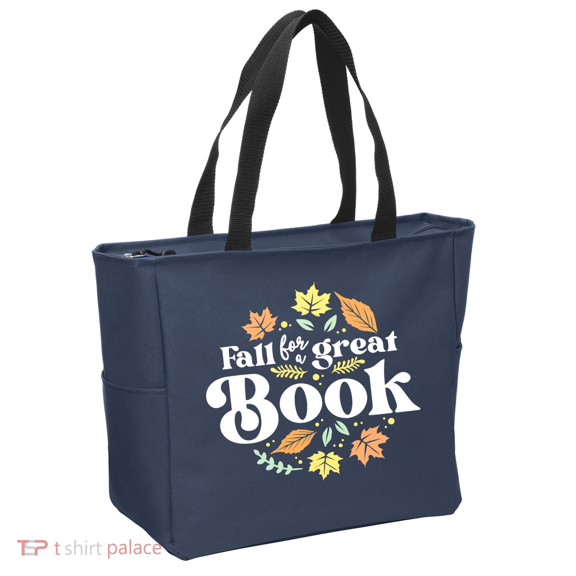 Fall For A Great Book Reading Librarian Autumn Teacher Tote Bag