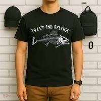 fishing fillet and release cool fisherman humor T-Shirt thumb 6