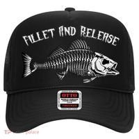 fishing fillet and release cool fisherman humor Hat thumb 0