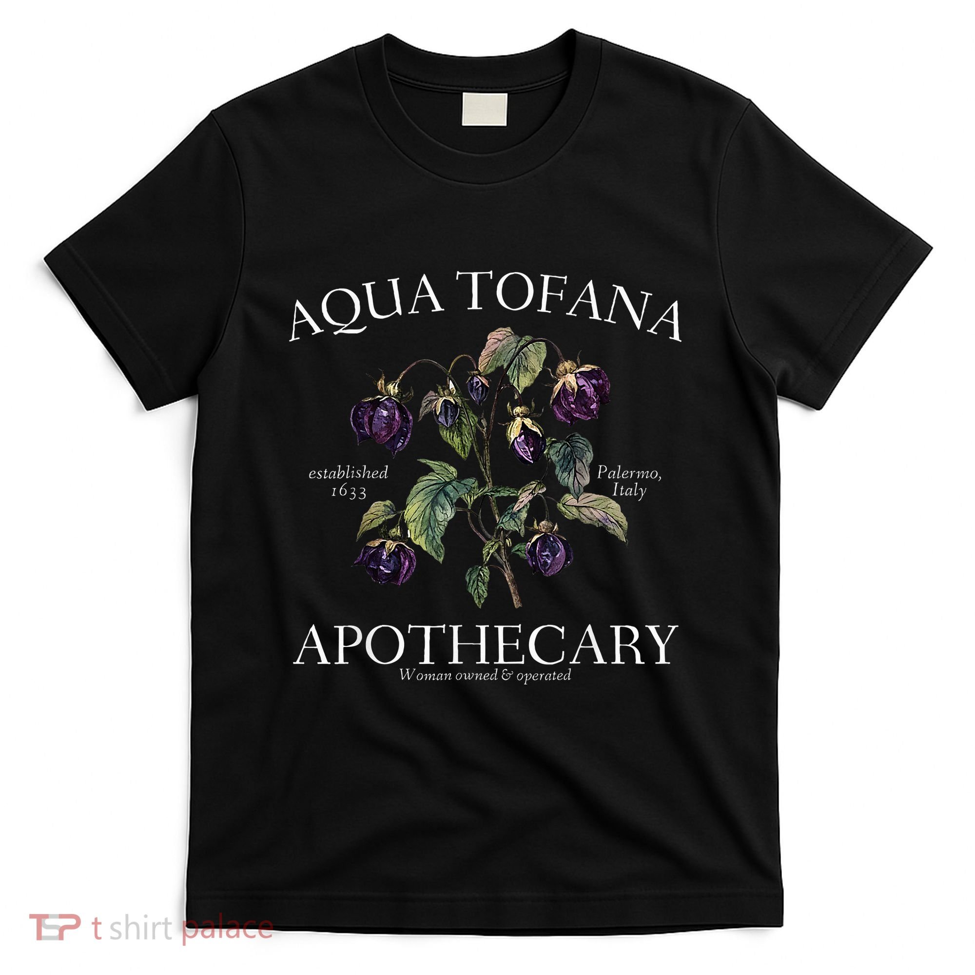 Funny Feminist Aqua Tofana Apothecary Vintage T-Shirt