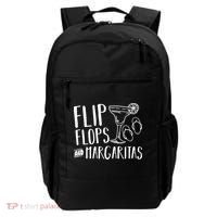 Flip Flops And Margaritas Funny Beach Summer Vacation Cool Gift Backpack thumb 0