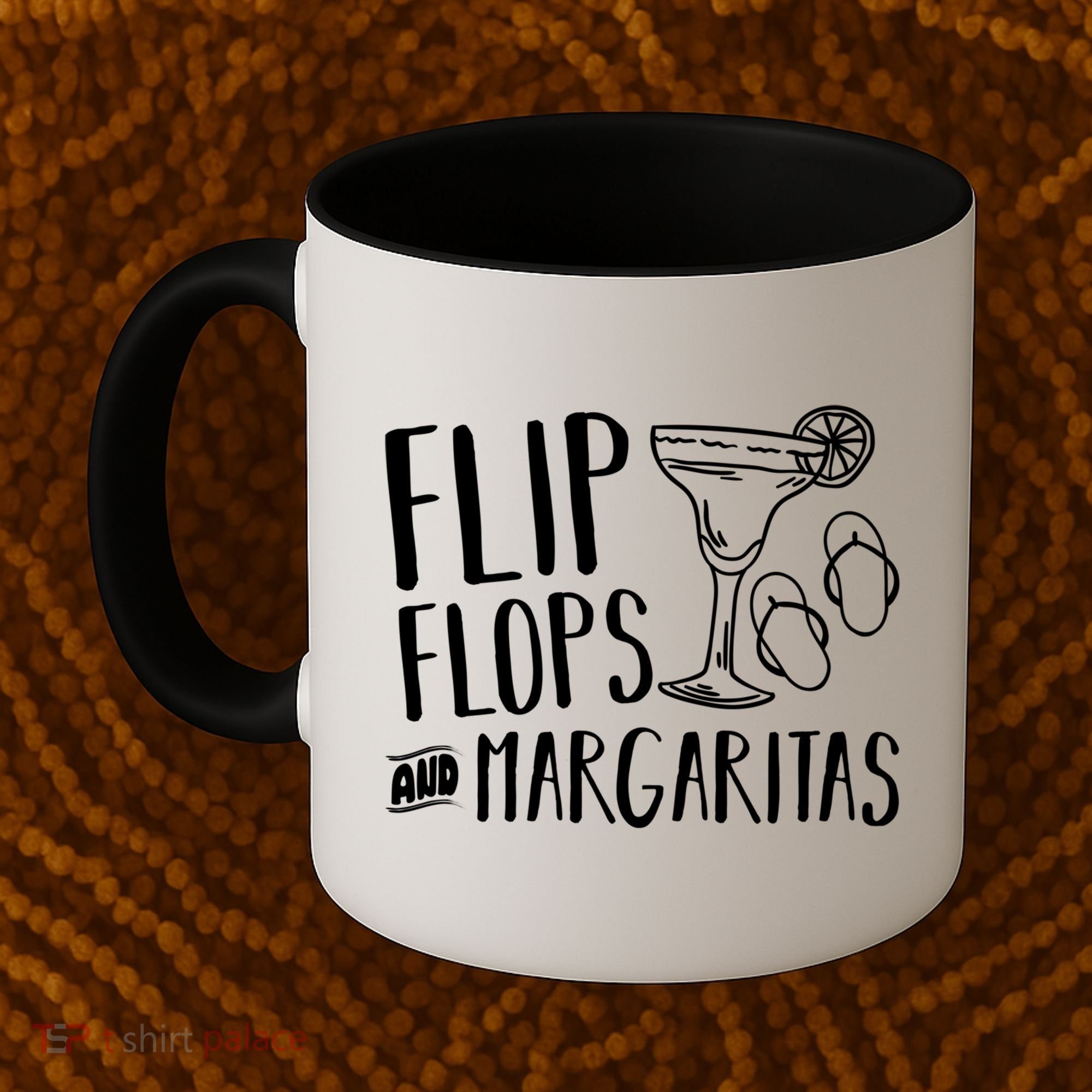Flip Flops And Margaritas Funny Beach Summer Vacation Cool Gift Coffee Mug