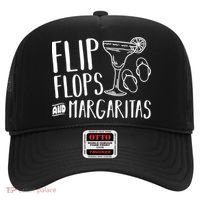 Flip Flops And Margaritas Funny Beach Summer Vacation Cool Gift Hat thumb 0