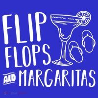 Flip Flops And Margaritas Funny Beach Summer Vacation Cool Gift Long Sleeve Shirt thumb 2