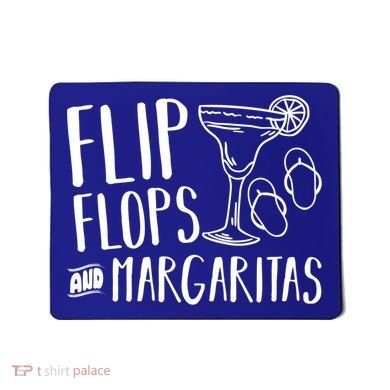 Flip Flops And Margaritas Funny Beach Summer Vacation Cool Gift Mousepad