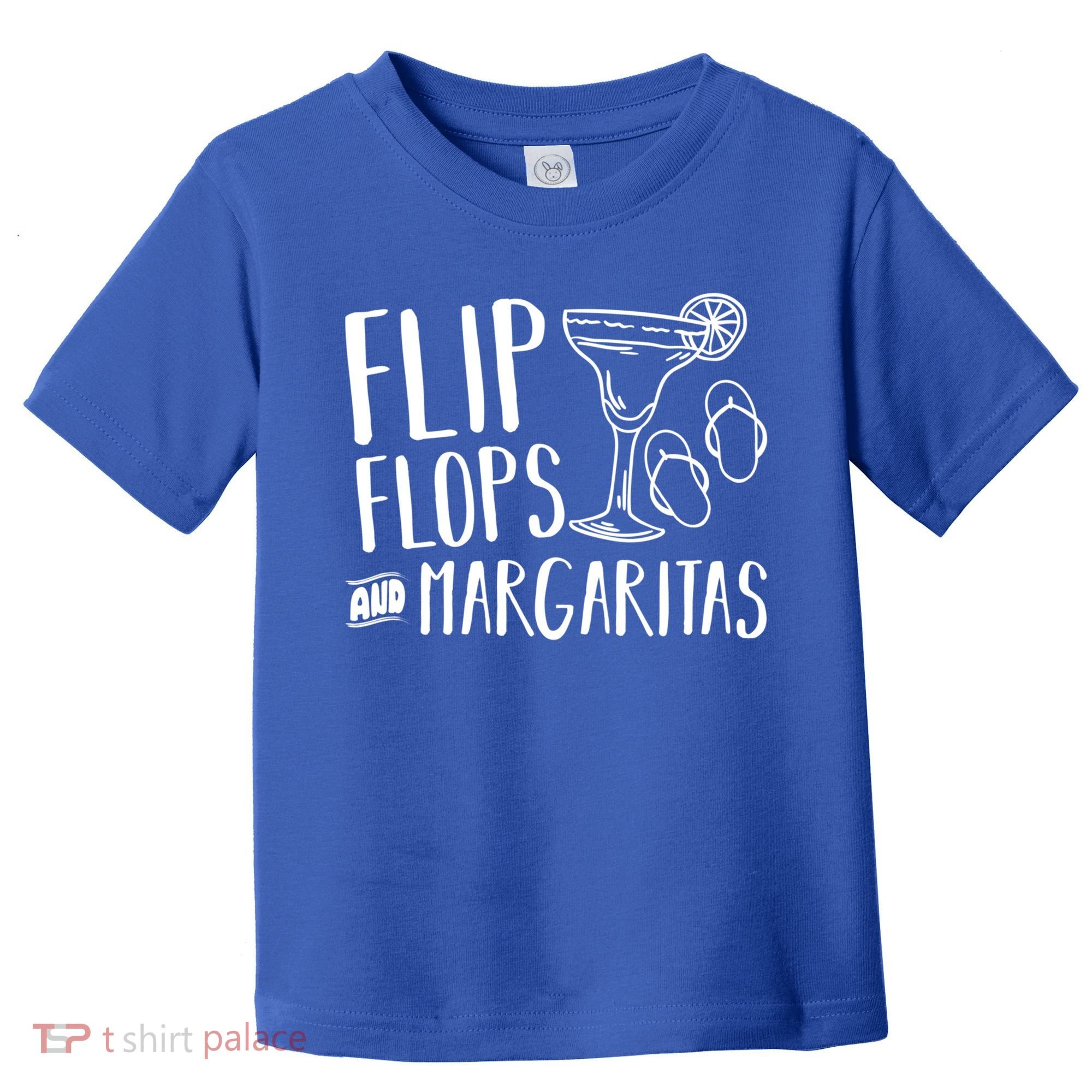 Flip Flops And Margaritas Funny Beach Summer Vacation Cool Gift Toddler T-Shirt