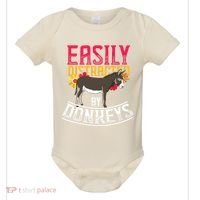 Funny Farm Animal Lover Gift Donkey Baby Bodysuit thumb 0