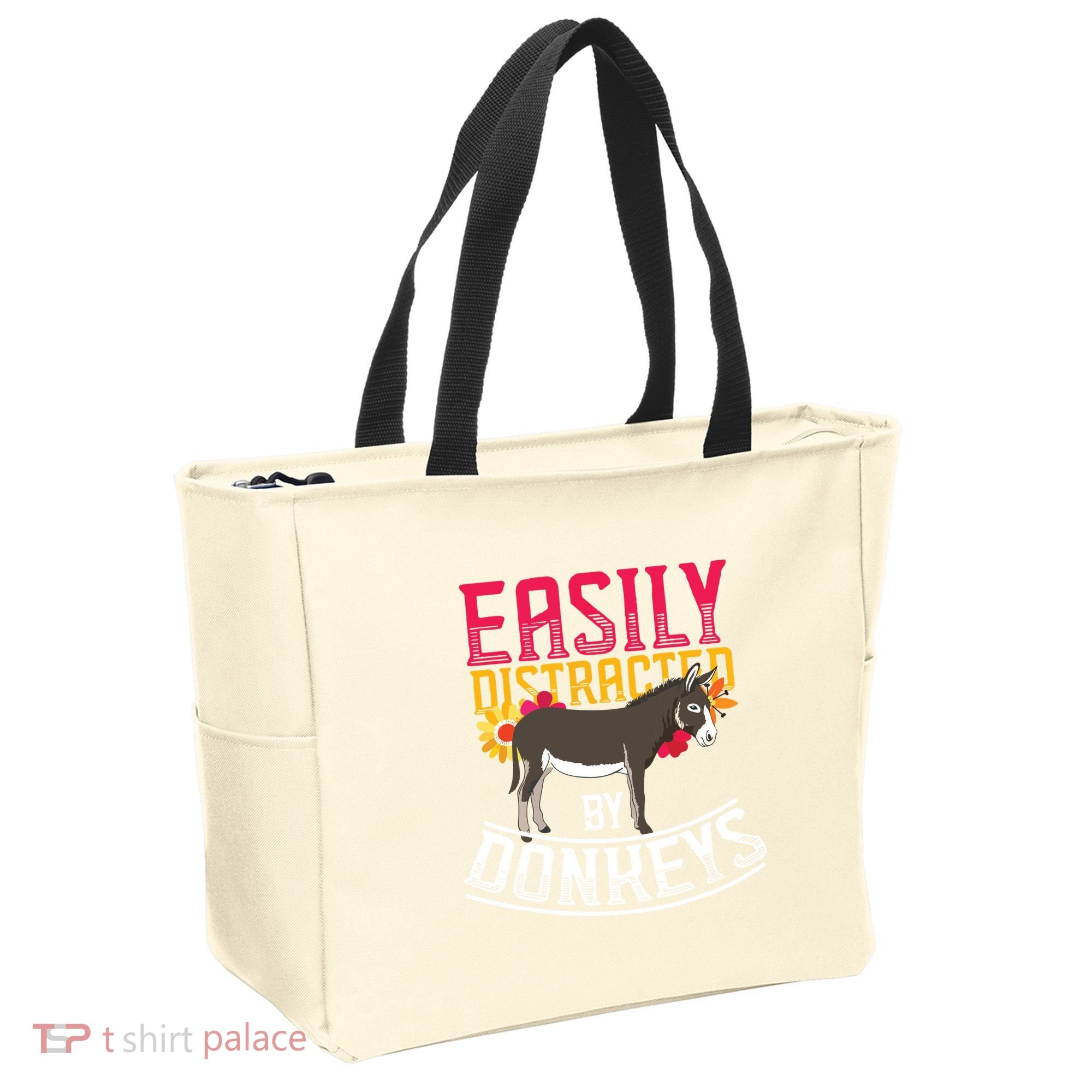 Funny Farm Animal Lover Gift Donkey Tote Bag