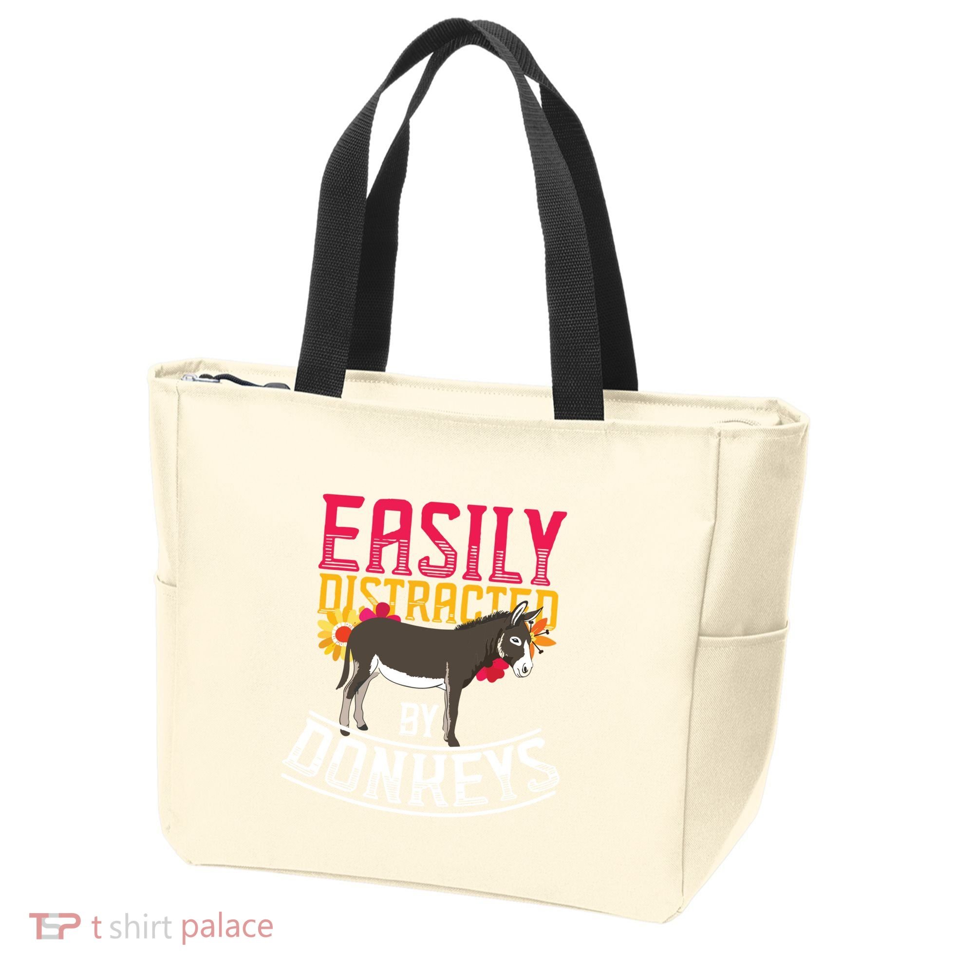 Funny Farm Animal Lover Gift Donkey Tote Bag