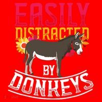 Funny Farm Animal Lover Gift Donkey Santa Hat thumb 1