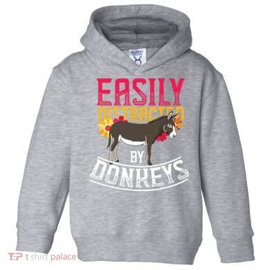 Funny Farm Animal Lover Gift Donkey Toddler Hoodie