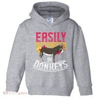 Funny Farm Animal Lover Gift Donkey Toddler Hoodie thumb 0