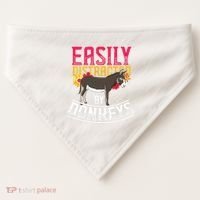 Funny Farm Animal Lover Gift Donkey USA-Made Doggie Bandana thumb 0