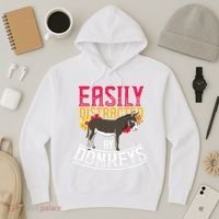 Funny Farm Animal Lover Gift Donkey Hoodie thumb 3