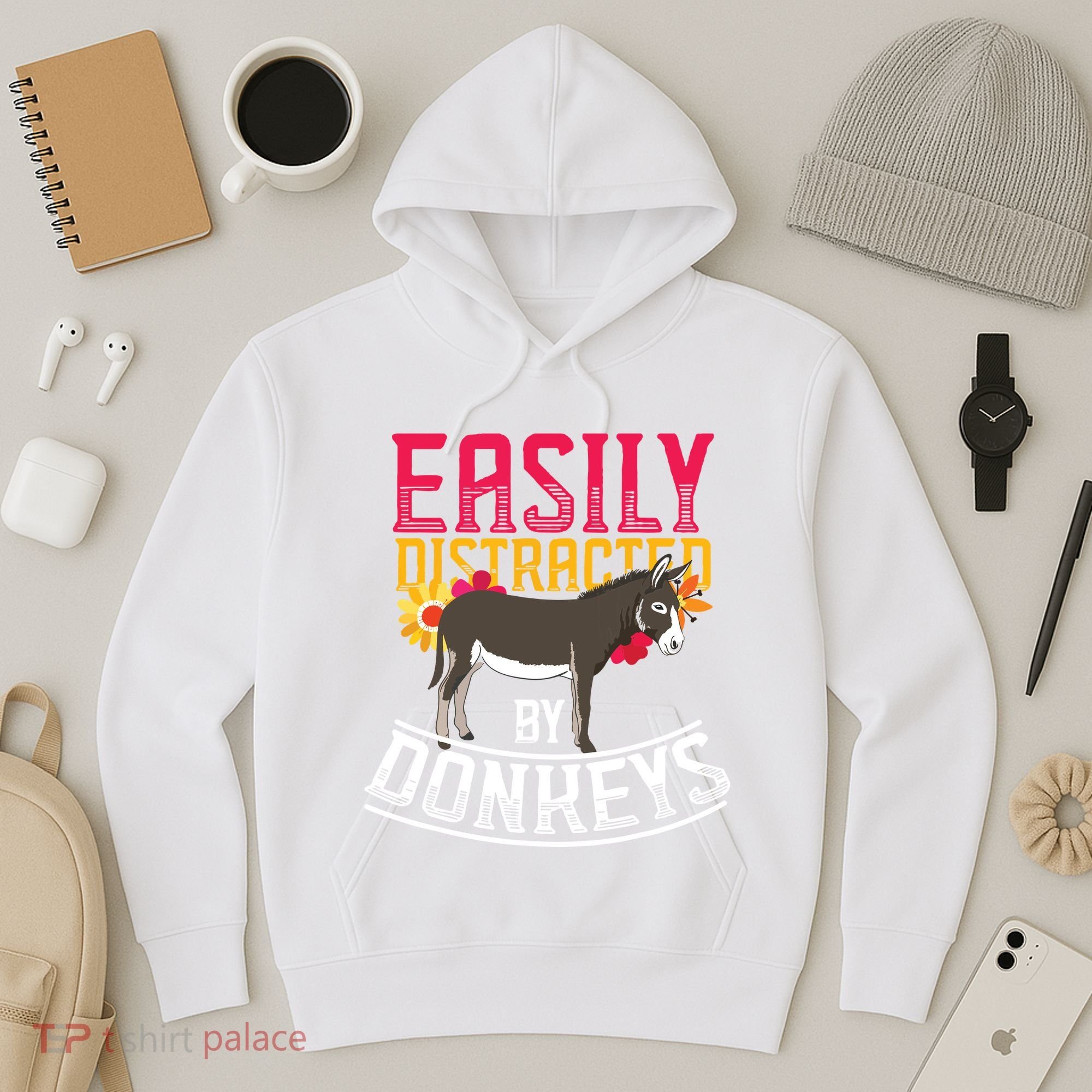 Funny Farm Animal Lover Gift Donkey Hoodie