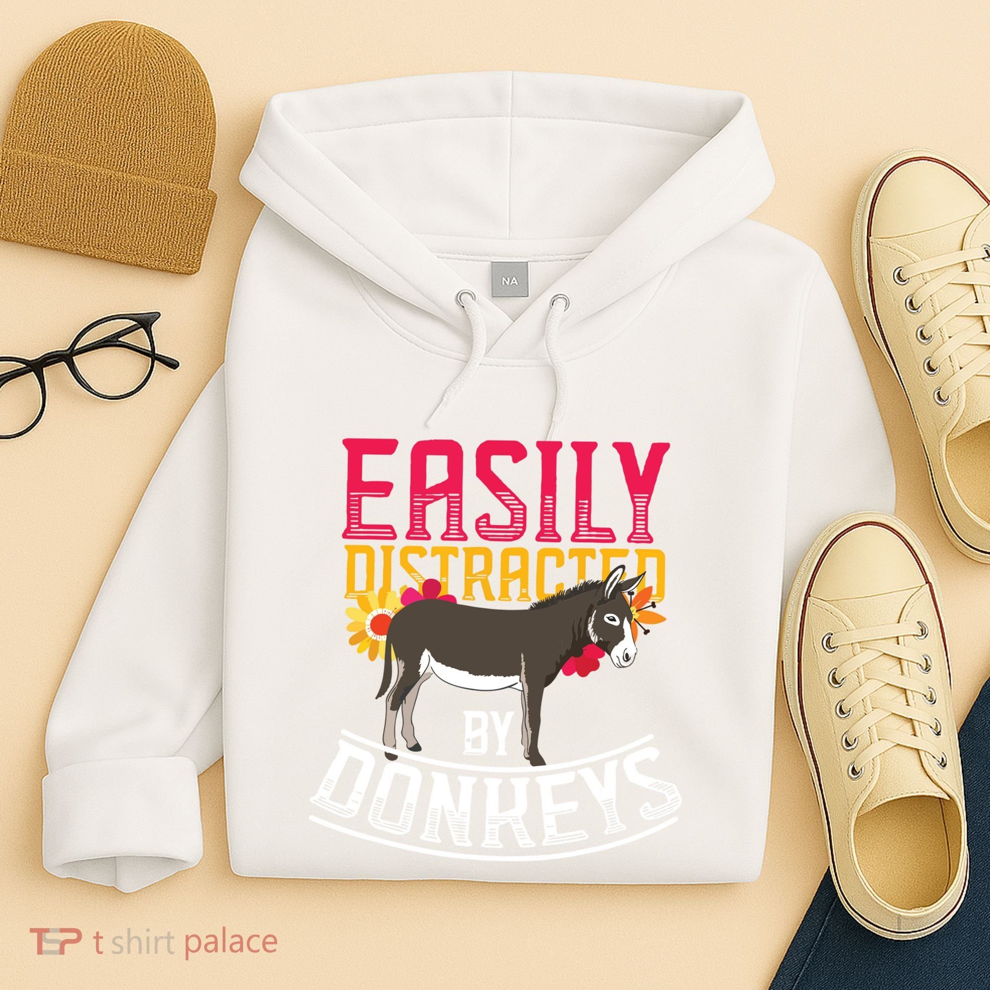 Funny Farm Animal Lover Gift Donkey Hoodie