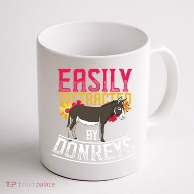 Funny Farm Animal Lover Gift Donkey Coffee Mug back