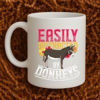 Funny Farm Animal Lover Gift Donkey Coffee Mug thumb 2