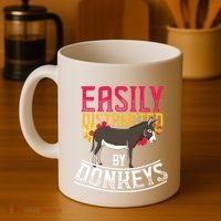 Funny Farm Animal Lover Gift Donkey Coffee Mug thumb 4