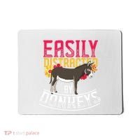 Funny Farm Animal Lover Gift Donkey Mousepad thumb 0